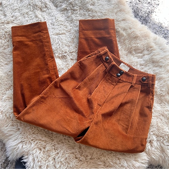 ❄️🎄DÔEN ’Atherton’ Heirloom Italian Wide Wale Cotton Corduroy Pant Siena 0/24 - Picture 3 of 10